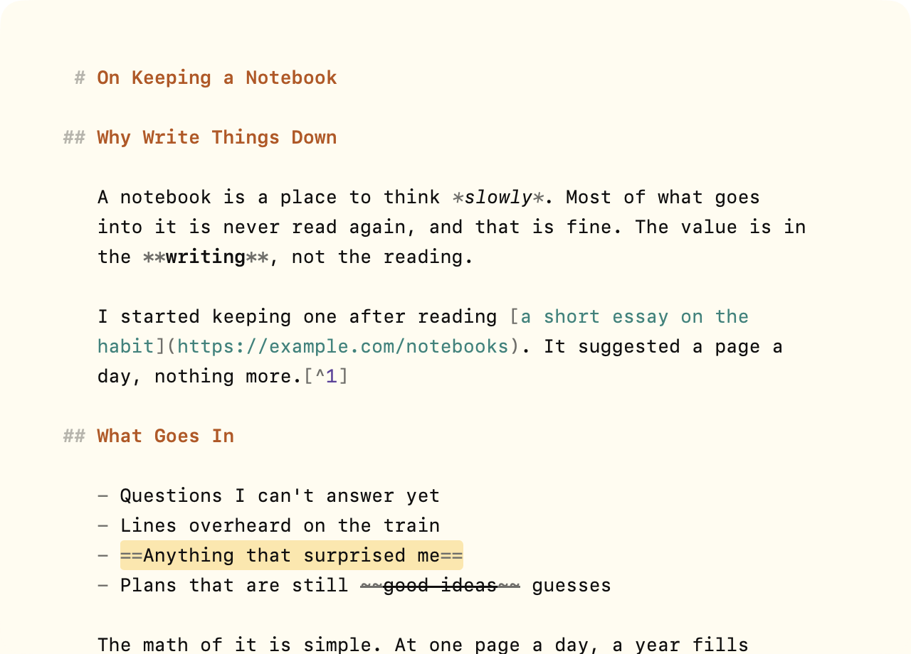 Every Markdown mark visible